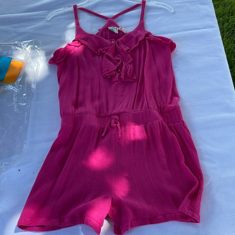Roxy Girl | Pink Shorts Romper | Size Large (12)